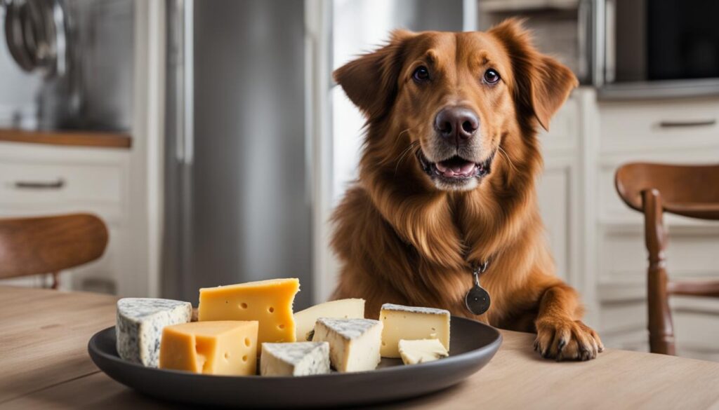 Feeding cheese to dogs
