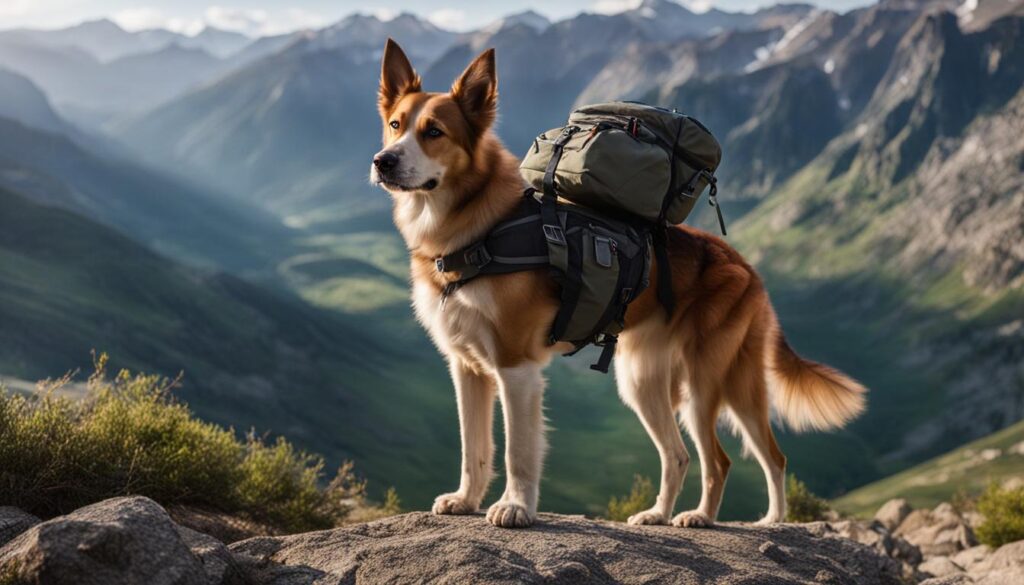 backpacking dog