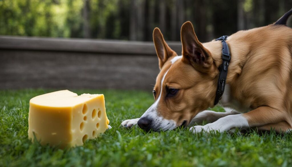 cheese and dog