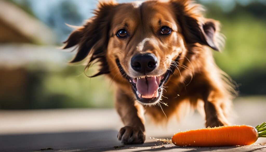 Carrots and dog dental health
