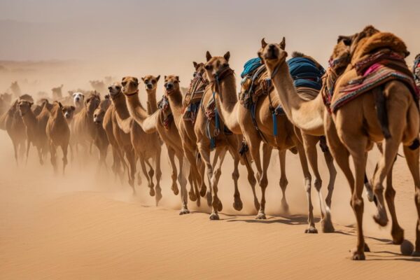 Dogs in Desert Caravans