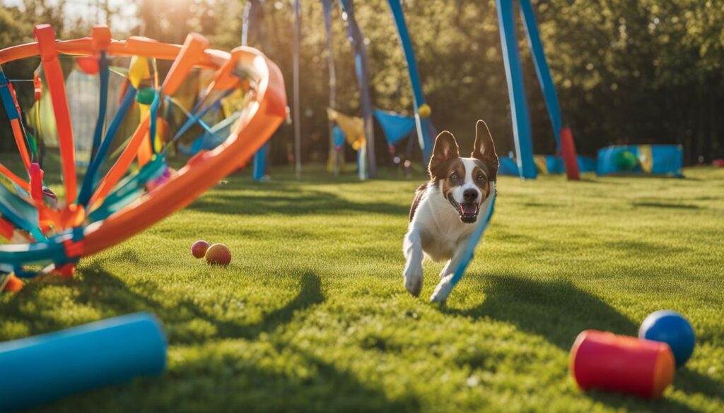 Physical and mental stimulation for dogs
