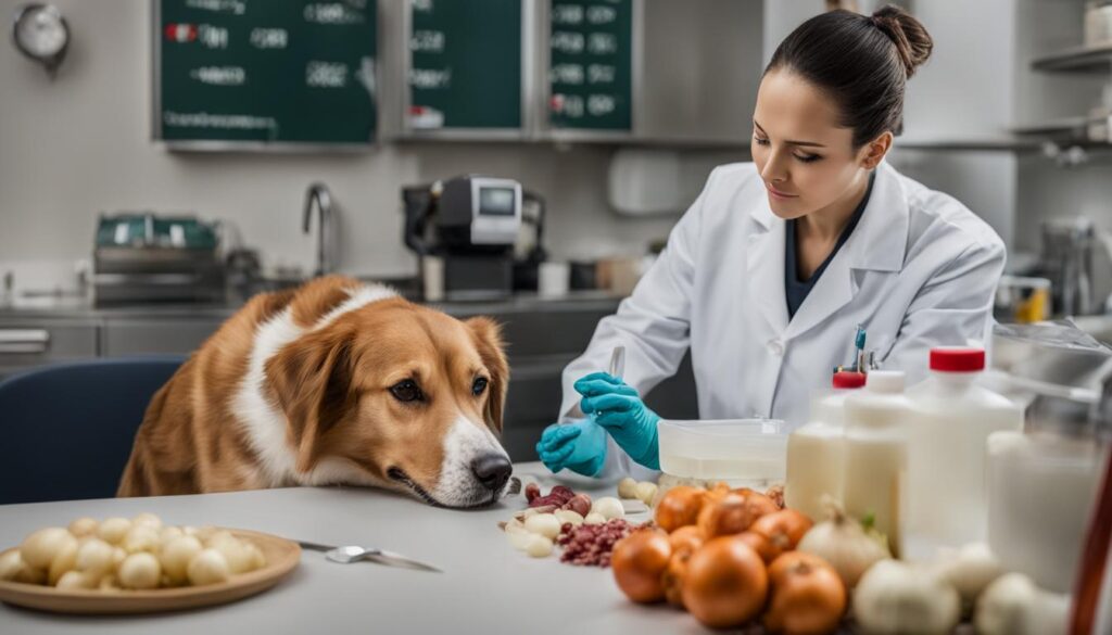 Treatment for onion toxicity in dogs