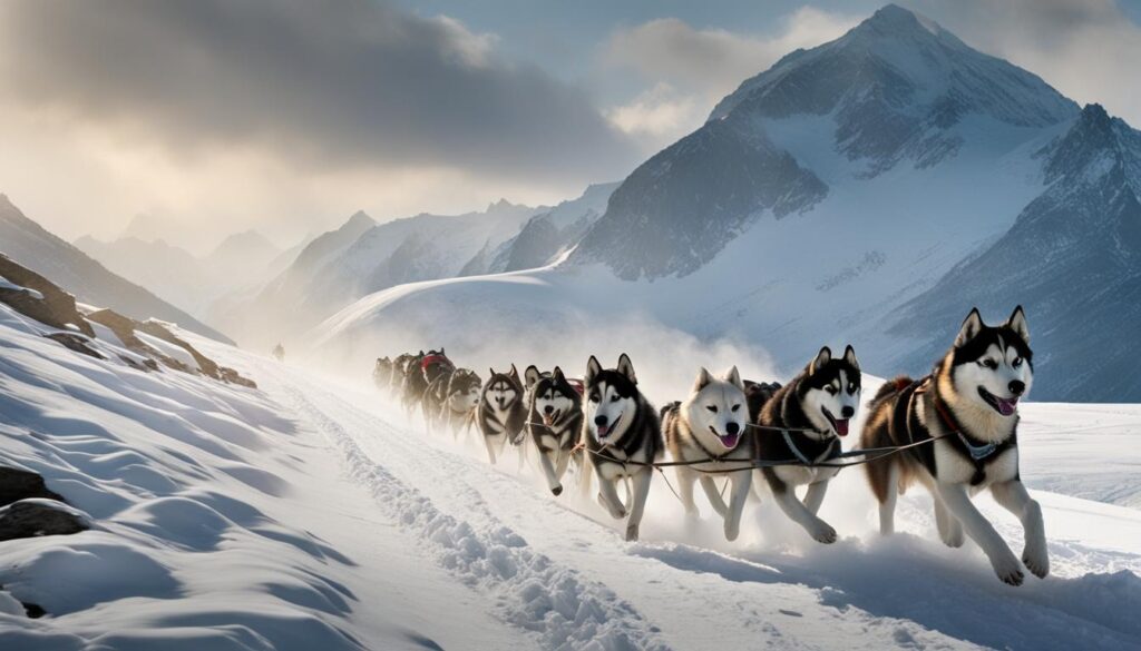dogs in historical mountain expeditions