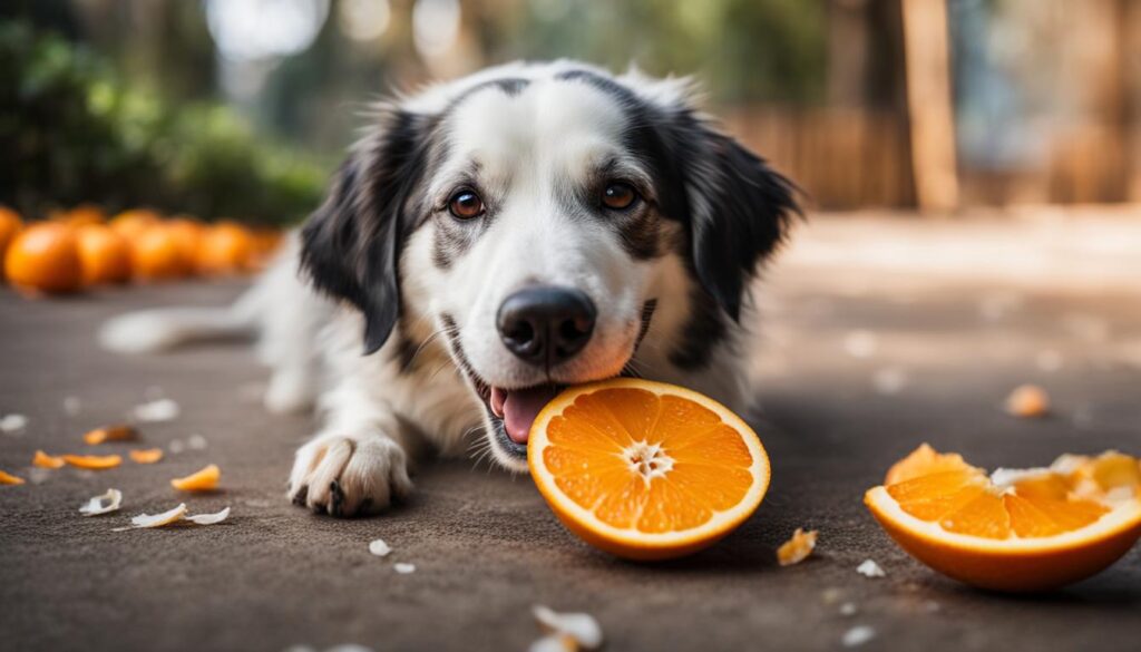 serving oranges to dogs