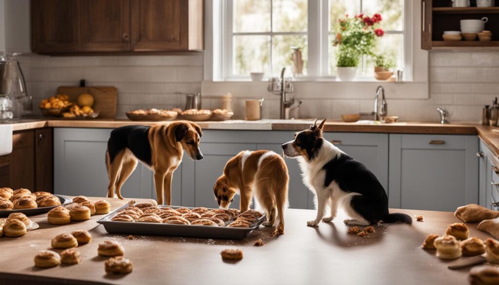 Dogs and Cinnamon Baked Goods