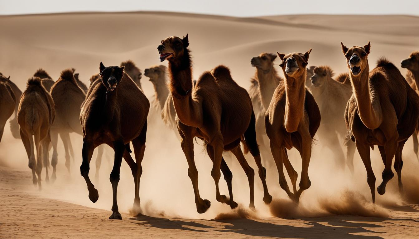 Dogs in North African Camel Caravans