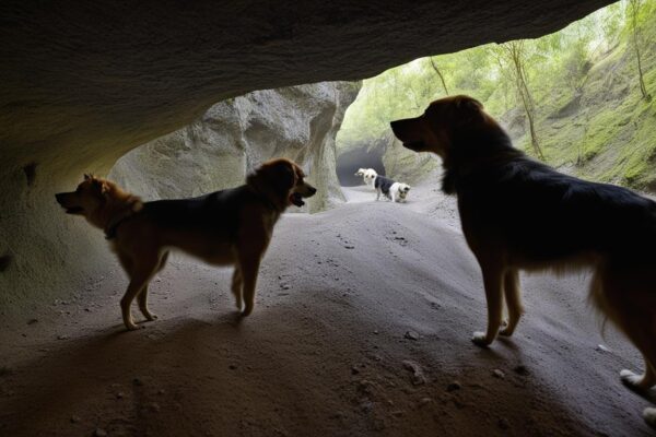 Dogs in Remote Cave Exploration