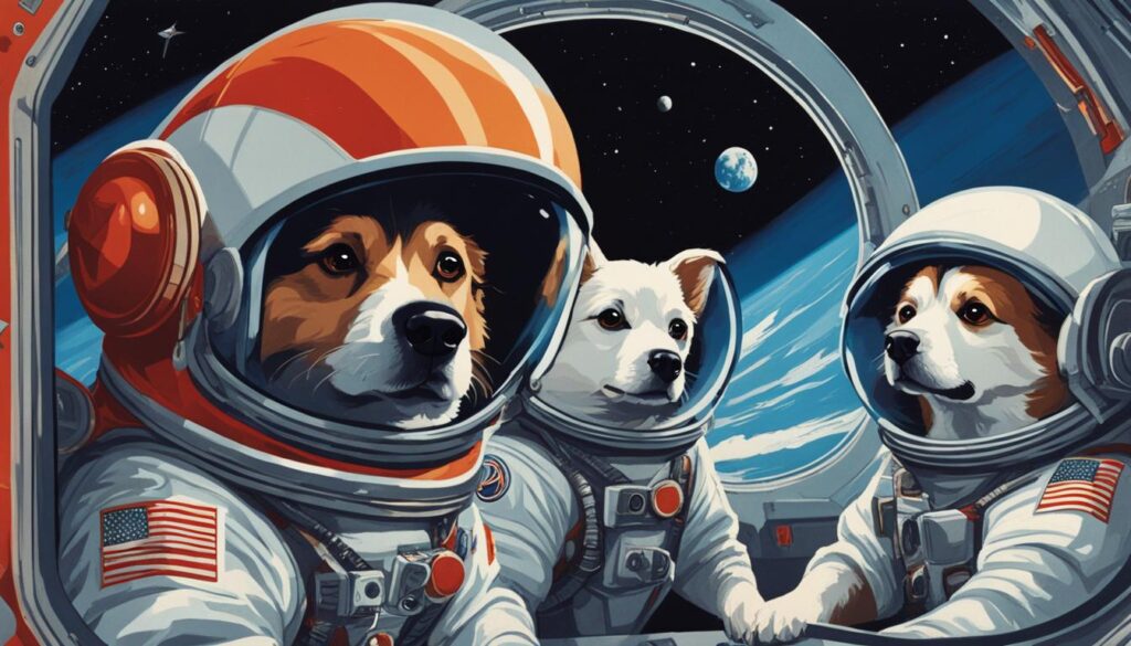 dogs in space