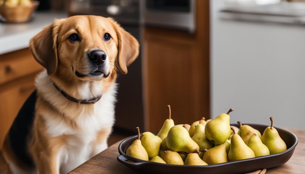 homemade pear dog treats